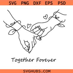 Holding Hands Svg, Pinky Hold SVG, Love SVG