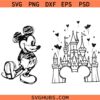 Magical Castle Svg, Princess Castle Svg, Fairy, Mouse Castle SVG