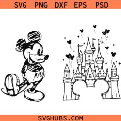 Magical Castle Svg, Princess Castle Svg, Fairy, Mouse Castle SVG