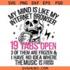 My Mind is Like my internet browser svg, Funny Quote Svg, Sarcastic Svg, Sarcasm Svg, Adult Humor SVG