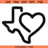 Texas Heart SVG, Pray for Texas SVG, Texas SVG, Texas Strong SVG