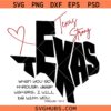 Texas Strong SVG Texas Map Clipart SVG, Texas Shirt Svg