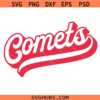 Comets SVG, Football shirt svg, school svg, comets school mascot svg