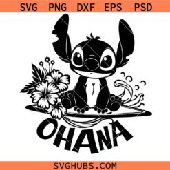 Family Ohana Stitch SVG, Ohana SVG, Ohana Tshirt SVG, Disney Ohana SVG