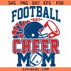 Football and cheer mom SVG, Cherleader Shirt SVG, Football Mom Shirt Svg, Football Mama svg