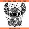 Lilo and Stitch Floral SVG, Disney Character SVG, Lilo SVG