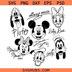 Mickey and Friends SVG, Disney Characters SVG, Disney friends Svg, Mickey Mouse Svg