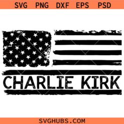 Charlie Kirk Flag SVG, Charlie Kirk US Flag SVG, Justice Charlie Kirk Svg, Patriot Svg