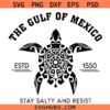 Gulf of Mexico Stay Salty Resist SVG, Gulf of Mexico SVG, Patriotic Shirt SVG, Resist SVG