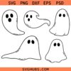 Halloween Ghosts bundle SVG, Halloween Ghost Shirt Svg, Spooky Vibes Svg, Ghost Svg