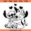 Sticth Angel Love SVG, Disneyland Lovers SVG, Disney Valentines SVG, Kawaii SVG