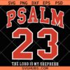 The Lord is My Shepherd basketball font SVG, Basketball Inspired SVG, Religious SVG