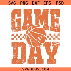 Basketball Gameday SVG, Retro Basketball Design SVG, Basketball Lover Shirt SVG