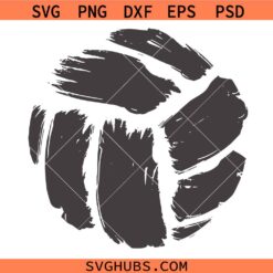 Distressed Volleyball Paint SVG, Retro Volleyball Clipart svg, Volleyball Paint SVG
