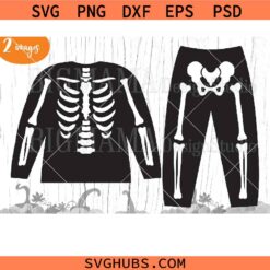 Halloween Skeleton Bones SVG, Halloween Costume SVG, Skeleton Halloween SVG   