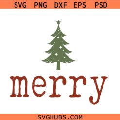 Merry Christmas tree SVG, Christmas Shirt SVG, Gift For Christmas SVG