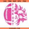 Pink Out Football Svg, Pink Out Tackle SVG, Football Cancer svg   