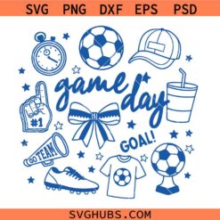 Soccer doodles SVG, Soccer Lover Starbucks Wrapper SVG, Soccer SVG