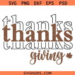 Thanks Giving SVG, Mirrored Thanksgiving SVG, Fall Decor SVG, Thanksgiving  Shirt SVG
