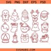 Christmas doddles SVG, Christmas Icons SVG, Christmas Art SVG, Christmas Decoration svg