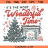 It's the most wonderful time of the year png, retro vintage Christmas svg png