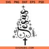 Jesus Christmas tree SVG, Faith SVG,  Christian Design SVG, Christmas Sign svg, Christmas svg