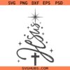 Jesus Christmas tree SVG, Faith Cross SVG,  Christian Christmas Design SVG, Christmas Sign svg, Christmas svg