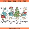 Just a Jolly Goose Nurse Svg, Goose Christmas  SVG, Funny Nurse Christmas Shirt SVG, Christmas Sign SVG
