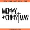 Merry Christmas Cross SVG, Nativity SVG, Merry Christmas  SVG, Christmas Decor SVG, Christmas SVG