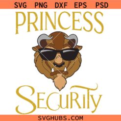 Princess Security Beauty and The Beast Svg, Fairy Tale Svg png, Princess Dad Svg, New Dad Svg