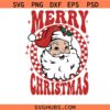 Retro Merry Christmas Santa SVG PNG, Retro Christmas Png, Santa claus Png svg