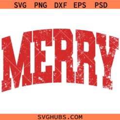 Retro Merry SVG, Grunge Christmas SVG, Christmas svg, Merry Christmas svg, Christmas sign svg