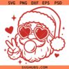 Santa Bubble Gum SVG, Retro Christmas SVG, Santa Christmas SVG, Christmas Sign svg