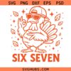 Thanksgiving 67 meme PNG SVG, Turkey six seven svg, Thanksgiving Turkey png svg