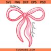 Valentine Coquette Bow SVG, Coquette Valentines Design SVG, Valentine Day Bow SVG