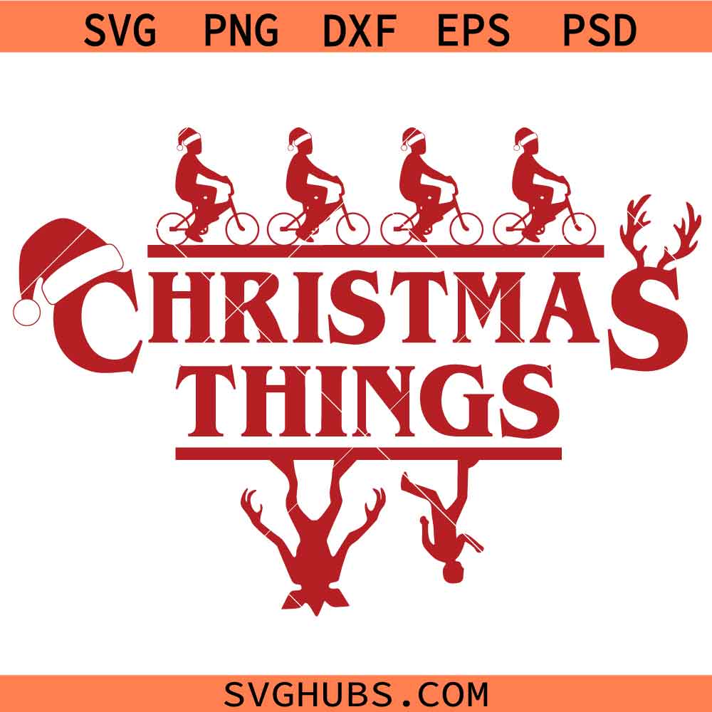 Christmas Things The Upside Down SVG, The Upside Down Christmas SVG,Stranger Things Inspired SVG, Christmas Sign SVG
