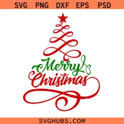 Christmas Tree svg, Christmas svg, Merry Christmas tree design, merry Christmas svg