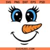 Cute Snowman SVG, Snowman Face SVG, Christmas snowman SVG
