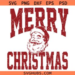 Distressed Merry Christmas SVG, Retro Christmas Shirt SVG, Happy Holidays SVG, Christmas Sign SVG