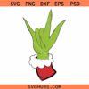 Grinch ASL I love you svg png, Christmas sign language design, Grinch Hand ASL svg