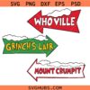 Grinch SVG, Funny Grinch Sign for Christmas Decorations svg , Grinch's Lair svg, Whoville SVG
