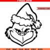 Grinch face SVG free, Grinch SVG free
