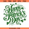 Happy St Patrick's Svg, Lucky Svg, Clover Svg, Irish Day Svg, Shamrock Svg