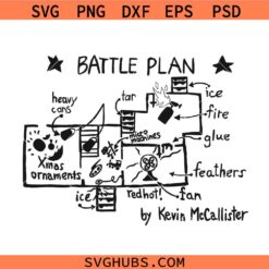 Home Alone Battle Plan SVG, Kevin McCallister SVG, Kids Christmas Movie SVG, Happy Holiday SVG