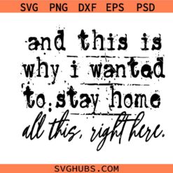And this is Why I Wanted To Stay Home Sarcastic PNG SVG, Snarky Introvert SVG, Funny SVG