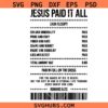 Jesus Paid It All SVG, Jesus Paid It All Christian SVG, Romans 6:23 Jesus Paid It All SVG