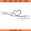 I Wear My Heart On My Sleeve Svg png, Mom Life svg, Mother's Day svg