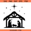 Nativity scene SVG