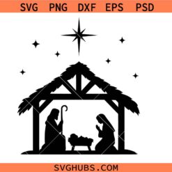 Nativity scene SVG