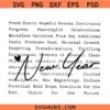 New Year Words svg, Winter svg, New years eve svg, Retro New Years Eve svg